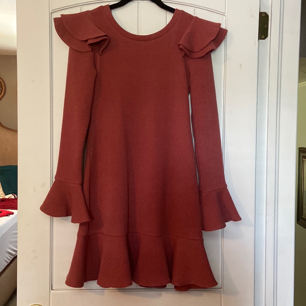 Flutter Sweater Mini Dress